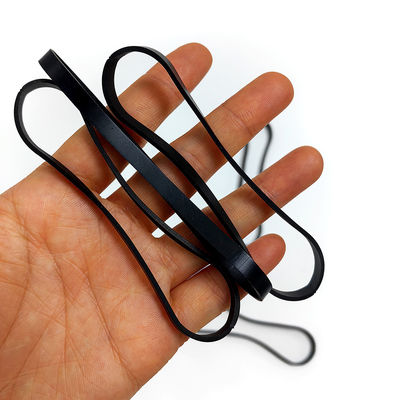 104 X 4 X 1.5mm Hitam ESD Antistatik Konduktif Silicone Band Untuk Komponen Elektronik
