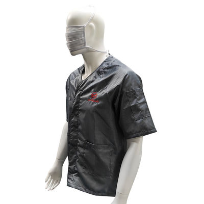 Grey Summer ESD Anti Static Jaket lengan pendek