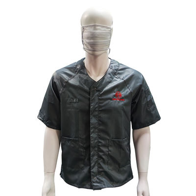 Grey Summer ESD Anti Static Jaket lengan pendek