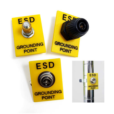 Fasilitas Bumi ESD 1x10mm Stud Yellow Grounding Plug Socket