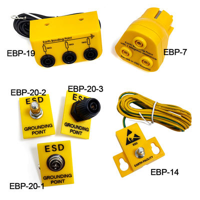 Fasilitas Bumi ESD 1x10mm Stud Yellow Grounding Plug Socket
