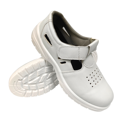 Antistatik Soft PU Sol Ringan Esd Sepatu Keamanan Bernafas Dustproof Steel Toe