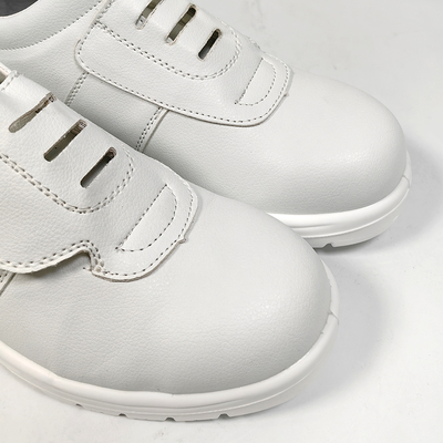 Tidak ada tali Velcro Desain Esd Sepatu keselamatan Karir baja tahan debu