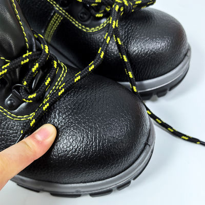 Hitam Anti Smashing Anti menusuk baja Toe Safety Sepatu Kerja