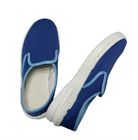 Kain Biru Tua Sepatu Safety ESD Sepatu Non Lubang Anti Statis Untuk Area EPA
