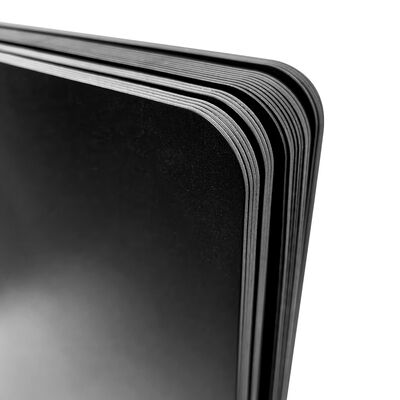 Lembaran Plastik PP Frosted Hitam ESD Partisi PP Anti Statis