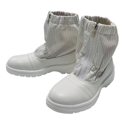 White Steel Toe ESD Antistatic Safety Boots untuk pakaian kerja industri