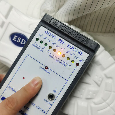 White Steel Toe ESD Antistatic Safety Boots untuk pakaian kerja industri