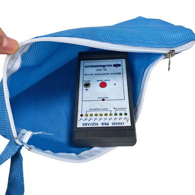 Tas Penyimpanan Alat Ritsleting Genggam Anti-Statis ESD Biru