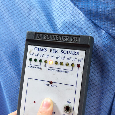 Anti Static ESD Cleanroom Jacket With Diamond Grid Fabric