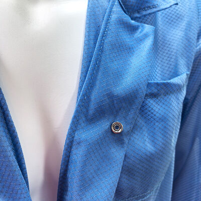 Anti Static ESD Cleanroom Jacket With Diamond Grid Fabric