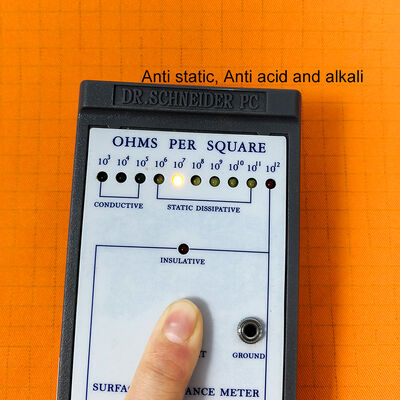 Oranye ESD Kain bebas debu dengan asam anti-statis dan alkali