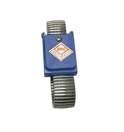 1 Meg Ohm Resistor ESD Aman Perak Hitam Biru Logam Tali Pergelangan Tangan Anti-statis Tanpa Kabel