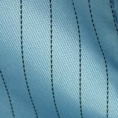 Pakaian Bebas Debu Stripe 5mm yang Dapat Dicuci Anti Statis Untuk Cleanroom