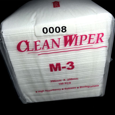 100% Polyester Clean Room Wipe 4-Folded Lint Free Cleanroom M-3 Cleaning wiper