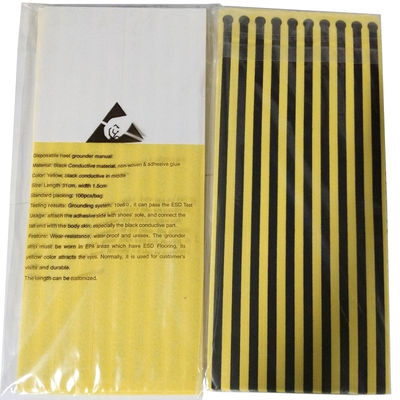 30x1.5cm Sekali Pakai Anti Statis ESD Grounding Heel Strap