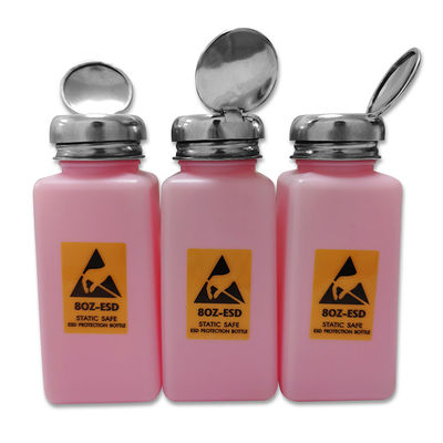 Botol Alkohol ESD Plastik HDPE Cleanroom 240ML