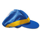 ESD Anti Static Hat Blue 98% Polyester 2% Carbon Fiber Untuk Cleanroom
