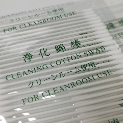 Double Tip Lint Free Clean Room Cotton Swab Industri Sekali Pakai