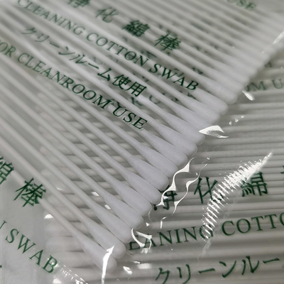Double Tip Lint Free Clean Room Cotton Swab Industri Sekali Pakai