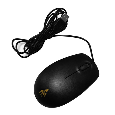 Set Mouse Keyboard Berkabel Antistatik Hitam ESD Untuk Lab Cleanroom