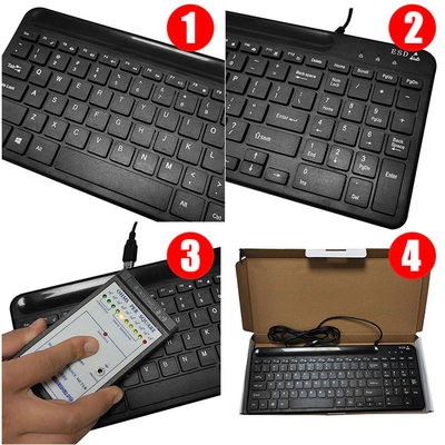 Industrial Electrostatic Anti Static Keyboard Dust Free Untuk Cleanroom