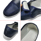 Biru Antistatik PVC Mesh Fabric Bernapas ESD Safety Shoes Dapat Digunakan Kembali Dicuci