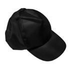 Black Polyester Stripe Design ESD Antistatic Cap Untuk Penggunaan Cleanroom