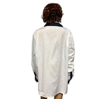 Semua Ukuran Tersedia ESD Antistatic TC Coat Putih Warna Disesuaikan