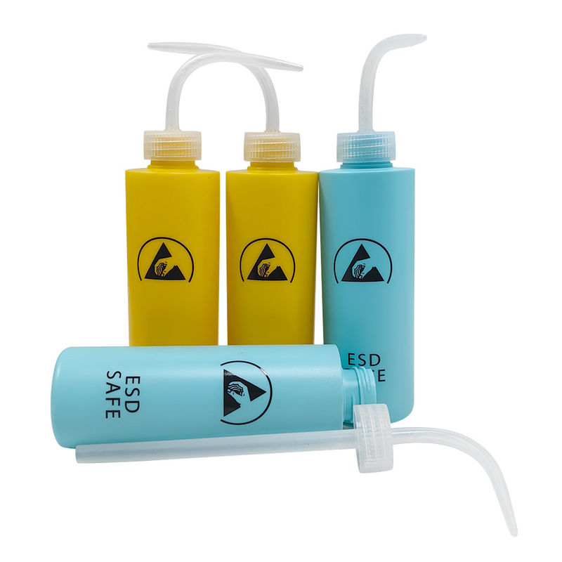 500ml ESD Antistatik Cuci Botol Plastik Squeeze TypeAlcohol Dispenser Dispenser lem anti-statis untuk area aman ESD