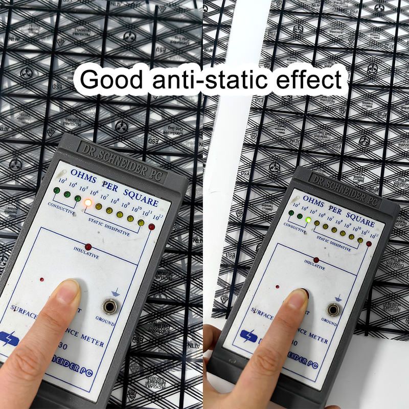 ESD Anti-Static Mesh Printing PE Shielding Bag For Electronic Product Packaging