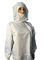 Biotech / Pharmaceutical ESD Safe Material Cleanroom ESD Suit Dengan Hood Dan Facemask