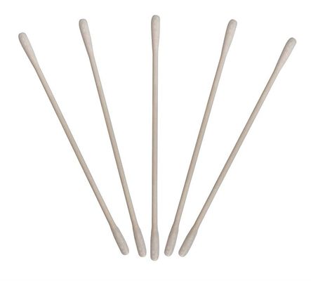 3 Inch Slim Paper Handle Cleanroom Bahan Habis Pakai Penyeka Kapas Bebas Serat Lin