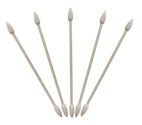 3 Inch Slim Paper Handle Cleanroom Bahan Habis Pakai Penyeka Kapas Bebas Serat Lin