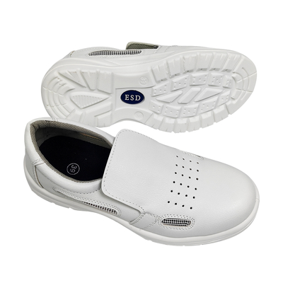 Sepatu Keselamatan Ujung Baja Antistatis ESD PU Outsole Industrial Cleanroom