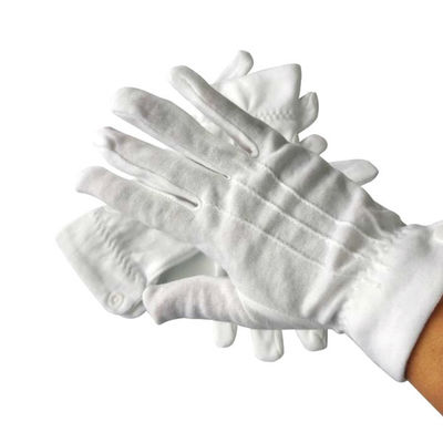 10.5 Inch 100% Cotton Seamless Knitting Anti Static Gloves
